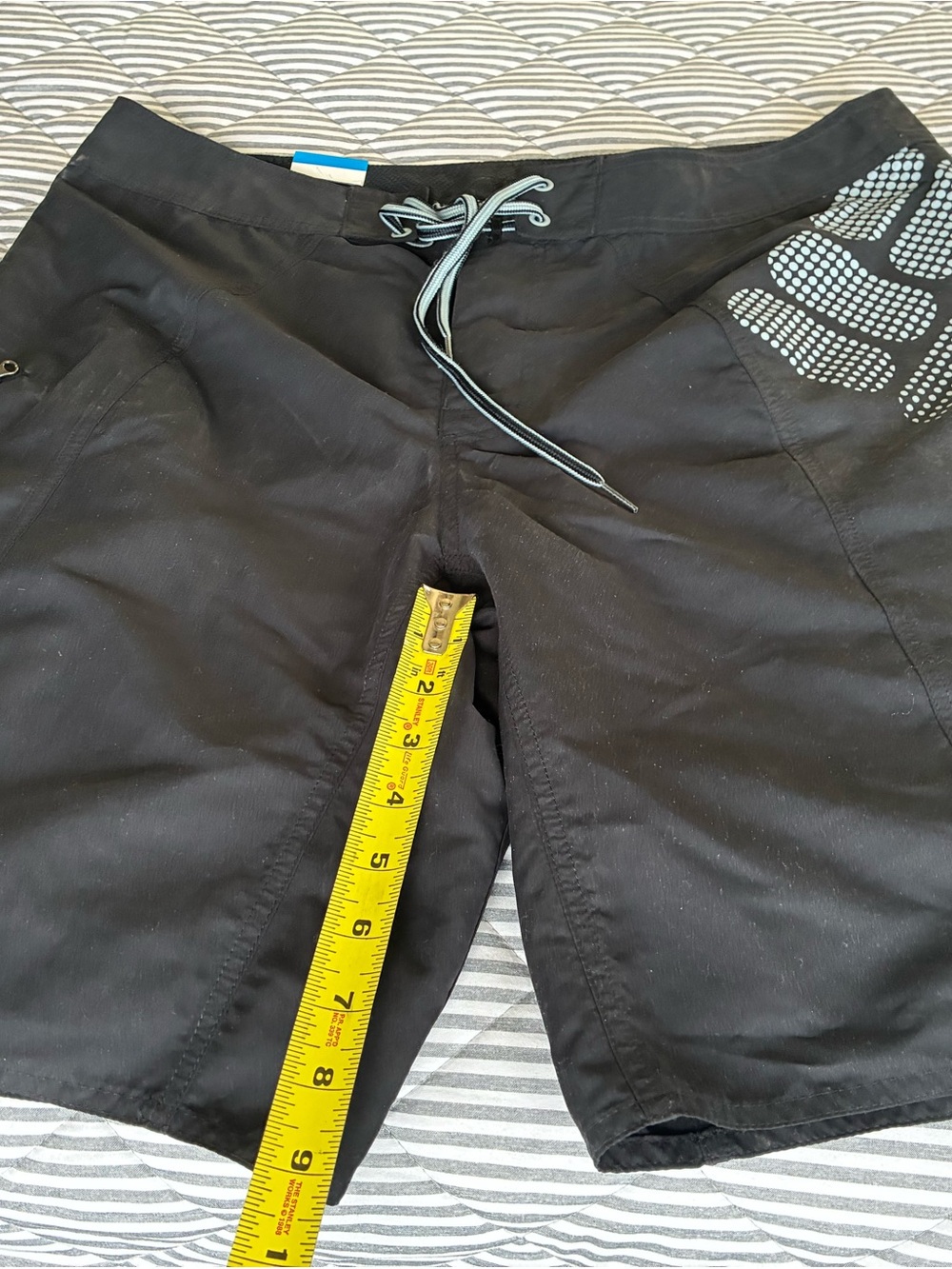 Columbia Black Men's Swim Board Shorts with Gray Accent